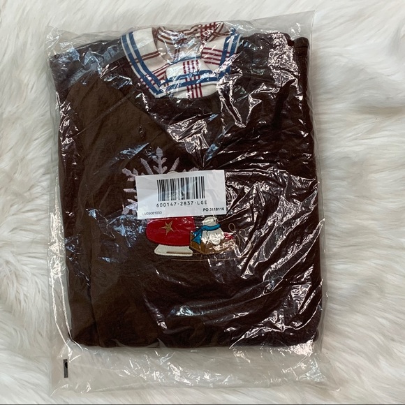 NEW snowman turtleneck Sweatshirt Large - Picture 14 of 16